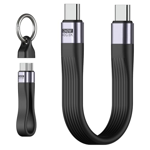 MoKo USB-C�ϊ��A�_�v�^�[ �Z���P�[�u�� OTG�A�_�v�^�[ �y240W�}���[�d+40Gbps�e�[�^�]��+8K/60Hz�f���o�́z TPE�� �L�[�z���_�[�t�� �O�t��SSD/�t���b�V���������[/�J�[�h���[�_/�C���z���Ȃ�OTG�@�\�Ή� iPhone1