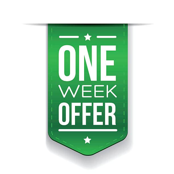 One Week OfferSign PVC Sticker Fixed on Acrylic Board Amazon.in