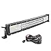 Willpower Barra LED Fuoristrada 22 pollice 270W Barra Luce a Led Curva 12V Barra Luminosa a LED Impermeabile con Cablaggio Faro da Lavoro LED per Trattore Auto Camion Barca 4x4