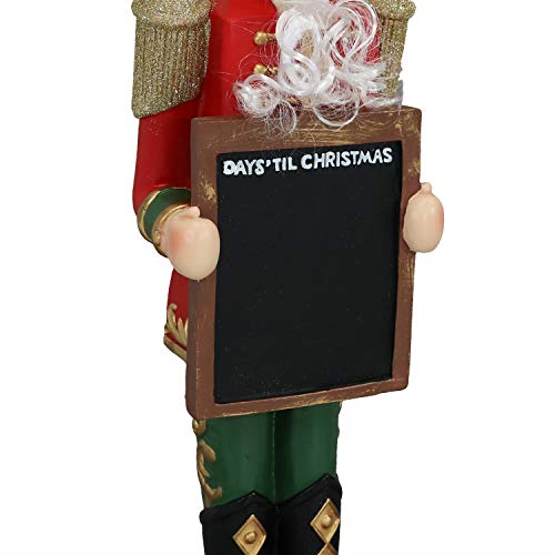 Sunnydaze Friedrich The Nutcracker With Sign Indoor/Outdoor Christmas Decor Set Of 2, Polyresin, 36-Inch #TOP5