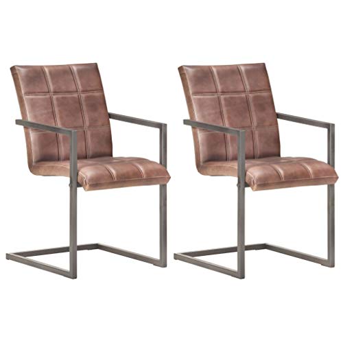 Sillas Comedor Cuero Envejecido Marca FAMIROSA