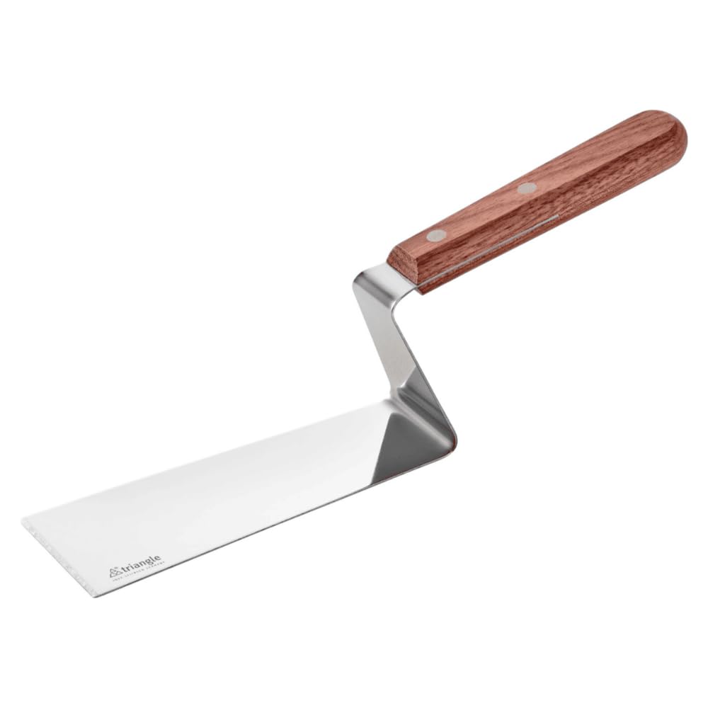 triangle Plancha-Palette 15 cm - Grillspachtel Walnussholz, Made in Germany