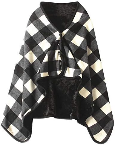 Amazon ひざかけ 膝掛け ブランケット大判100x140cm ひざ掛け レディース ふんわり 寒さ対策 4way 着る毛布 洗濯可ひざ掛け ブランケット 大判 選べる8色 ボタン付き 改良 あったか チェック柄 おしゃれ 吸湿保温 抗菌加工 静電気防止 手触り 家 オフィス アウトドア 車