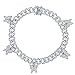 SCWZZWSY Cavigliere da tennis a farfalla moissanite dorato, 9-10 pollici e largo 9 mm ed elegante regalo del braccialetto alla caviglia per lei & Mom immagine