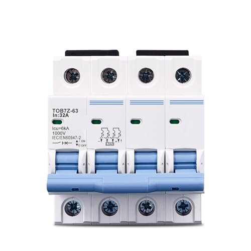 Disyuntor mini de CC 4P 1000V de 32A para sistemas de energía solar fotovoltaica 1 unidad