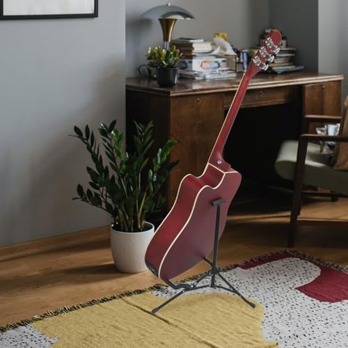 Support de guitare acoustique électrique pliable noir avec mousse Toddmomy - 6