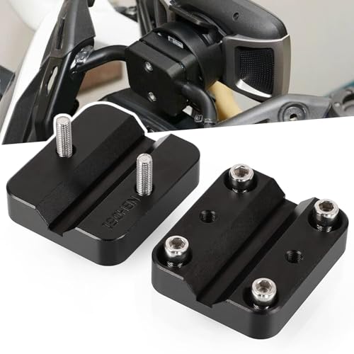 ZHUOWU 12MM/16MM Soporte Motocicleta Diámetro Soporte de Navegación GPS Teléfono Móvil para R1200GS LC ADV R1250GS S1000XR CRF1000L F800GS (Negro)