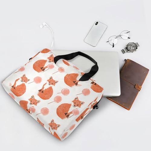 Funda para laptop bolso cruzado 15.6 pulg con asa y correa miniatura 7