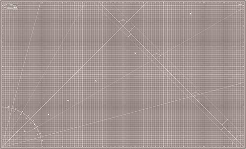 Image of Elan Cutting Mat 36x60 Black & Taupe, Extra Large Self Healing Cutting Mat 36 x 60 Inch, 5-Ply Craft Board Black, Hobby Board for Sewing and Quilting