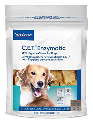 Amazon Com Virbac C E T 3 Pack Of Extra Large Enzymatic Oral Hygiene Chews For Dogs 51 Pounds 30 Chews Per Pack Pet Supplies