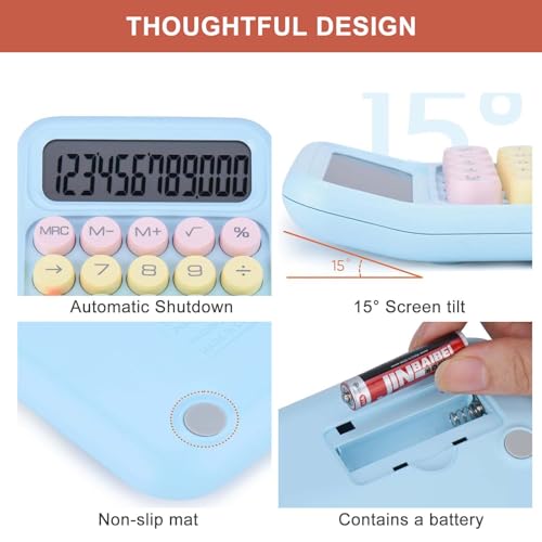 YILEAITECH Colorful Mechanical Calculator CA2024 の商品画像 5