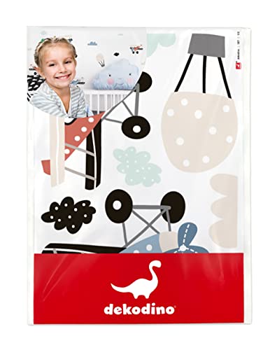 Dekodino® Adesivo murale Aerei a pastello