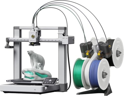 Image of Bambu Lab A1 Combo with AMS lite, Support Multi-Color 3D Printing, High Speed & Precision, Full-Auto Calibration & Active Flow Rate Compensation, ≤48 dB Quiet FDM 3D Printers (Bambu Lab A1 Combo)