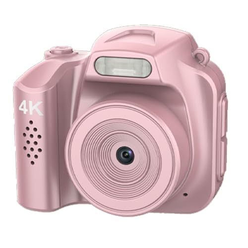 Image of banapoy Small Digital Camera, 4K HD 64MP Compact CCD Vlog Camera with LED Fill Light and 19 Retro Filters, for Students Travel Outdoor Photography (Roseate)