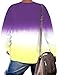 DOLNINE Womens Plus Size Sweatshirts Winter Long Sleeve Tops Loose Side Spilt Shirts A Purple 16W