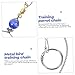Kisangel 1set Bird Neck Training Chain for Parrots Collar for Safe Outdoor Training Lightweight and Portable Parrot Leash for Bird Owners