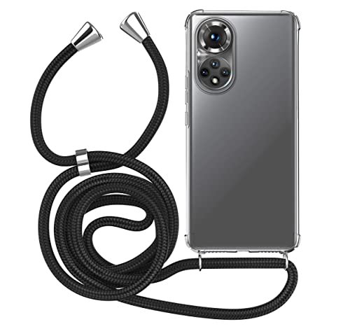 MyGadget Cover per Huawei P40 Pro - Custodia con Corda - Case con Cordino Opaca Antiurto | Bumper con Laccio | Tracolla - Practical Stylish per Collo - Rosa