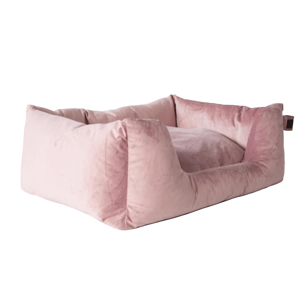 Panier pour chien contre le stress, grand lit Kentucky Dogwear velours rose