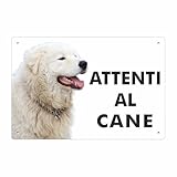 🛡️ SICUREZZA E NORMATIVA: Segnala in modo efficace la presenza del cane per la tutela della tua proprietà e in conformità con le responsabilità civili verso terzi.