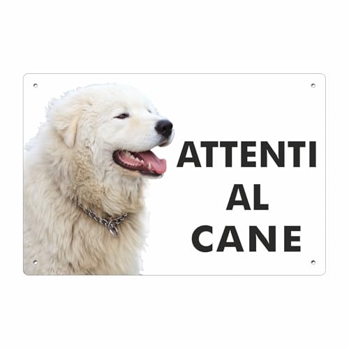 🛡️ SICUREZZA E NORMATIVA: Segnala in modo efficace la presenza del cane per la tutela della tua proprietà e in conformità con le responsabilità civili verso terzi.
