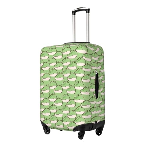 Cute Smile Face Crocodile Luggage Cover Washable Elasticated Luggage Covers for Suitcase TSA Approved Stylish Scratch Resistant Luggage Case Protector2