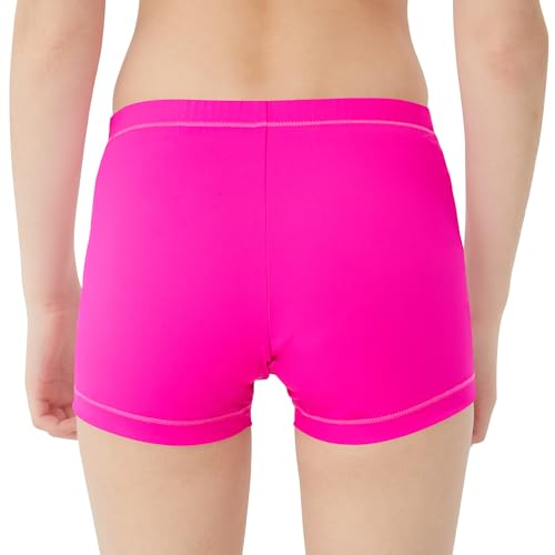 QBK Toddler Girls Swim Shorts 2T-14 Boyshort Swimsuit UPF 50+ Quick Dry Rash Guard Swim Bottoms2