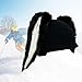 Aosekaa Snow Ski Helmet Cover Knitted Cap Elastic Skiing Helmet Covers Personalized Winter Sports Ski Helmet Decoration, Black Bunny
