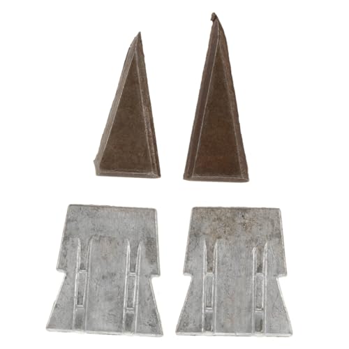 Angoily 4piezas Cuñas Metálicas Para Instalar y Reforzar Mango De Forma Cónica Resistente y Fácil Instalación Para Carpinteros y Constructores
