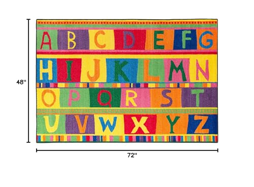 Tapete Educativo ABC Tapestry Nylon 4 x 6 Multicolor miniatura 2