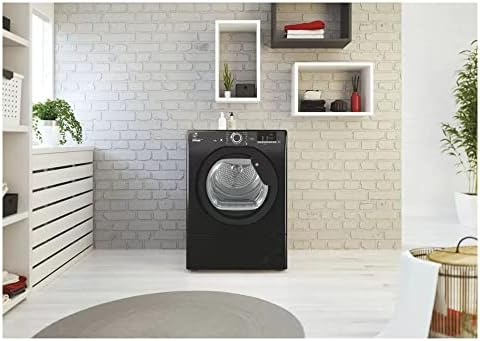 Hoover HLEC9DGB H-Dry 300 9kg Condenser Tumble Dryer, Black, Sensor dry, NFC