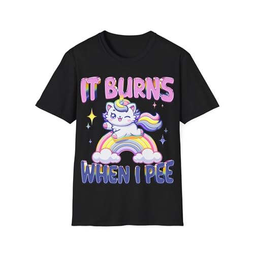 T-shirt It Burns When I Pee vêtement drôle pour briser la glace