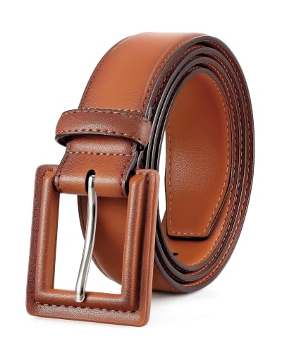 JASGOOD Genuine Leather Dress Belt for Men, Ideal for Dress & Casual Wear