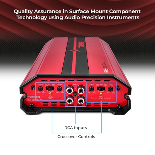 DS18 SXE-3000.4D/RD Car Amplifier Stereo Full-Range Class D 4-Channel 200x4 RMS @4 OHM 3000 Watts - Powerful and Compact Amp for Speakers in Car Audio System - image 4