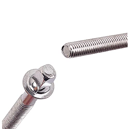 6 tornillos con arandelas para batería de acero inoxidable miniatura 5