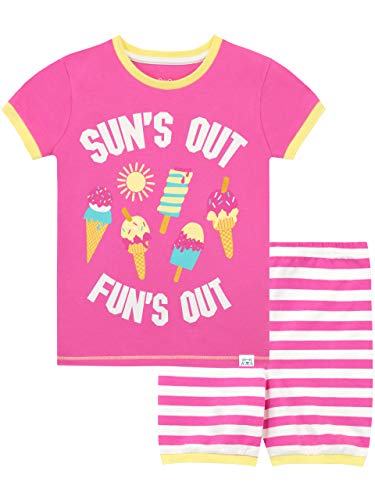 Preisvergleich Produktbild Harry Bear Mädchen Schlafanzug Kurz Eiscreme Träume Rosa 152