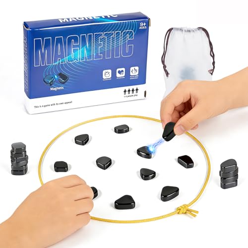 Magnetic Chess Game with String & Stones miniatura 1