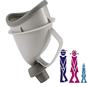 Draagbaar noodurinoir voor kinderen en volwassenen, met trechter, reis-urinoir voor camping, outdoor, auto, congestie