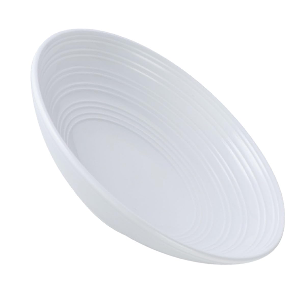 Plato de Cerámica Blanco Redondo para Servir Cena Diseño Sencillo, Multifuncional y Fácil de Limpiar, Adecuado para Ensaladas y Almacenamiento de Alimentos