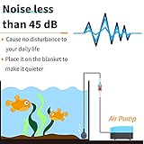 Pawfly Aquarium 1.8L/min Compact Air Pump Quiet Oxygen Aerator Pump with Air Stone Airline Tubing and Check Valve Accessories for 20-75L Buckets and Fish Tanks - Image 4