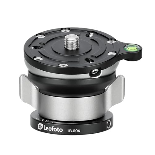 Image of LB-60N 60mm Leveling Base for Tripod w Butterfly Lock Collar 33lb Max Load + /-15 Tilt