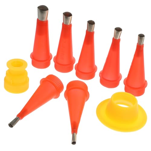 HOMSFOU 1 Juego Boquilla De Acero Inoxidable Boquillas Acabador Removedor De Sellador Puntas De Tubo De Calafateo Removedor De Masilla Embudos Emisor De Goteo Silicona De Acero Inoxidable