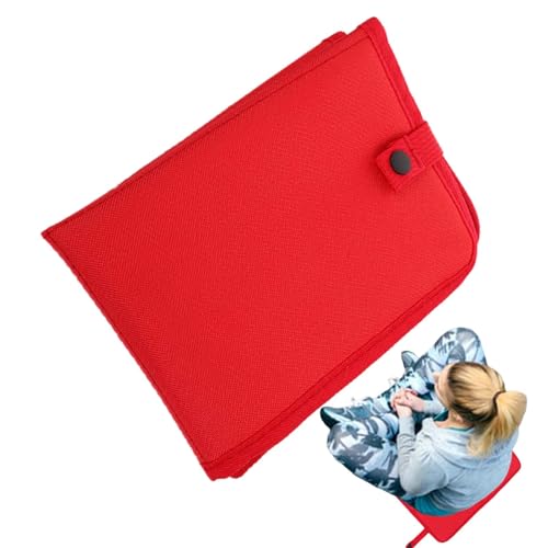 LearnLyrics Coussin d'assise pour randonnée | Tapis de siège de camping isolé pliable, accessoire de voyage compact pour pique-nique, camping, pêche et activités de plein air