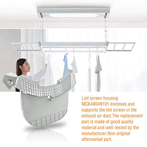 【2025 UPGRADED】2pcs MCK49049101 Dryer Lint Filter Screen Housing Guide Cover with ADQ56656401 Lint Filters Stainless Steel Mesh - Fit for L-G Ken-more Dryers DLEX3570V DLGX4271V 79691282310 - Thumbnail 4