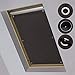 Produktbild iKINLO 48 x 93cm -Fensterrollo Dachfensterrollo Verdunkelungsrollo Sonnenschutz Dachfenster Anti-UV Rollo mit 7 Saugnäpfe für Velux Dachfenster F06 und 206
