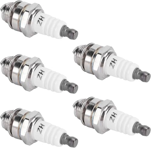 L7T スパークプラグ 点火プラグ 5個セット BM6A BPMR7A RCJ6Y RCJ7Y WSR5F 33cc-49cc トリマー ブロワー 点火性能 確保 チェーンソー 刈払機 トリマーと芝刈り機用 修理交換部品