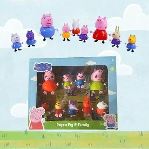 73% Off Peppa Pig Figure Set of 9 Pieces