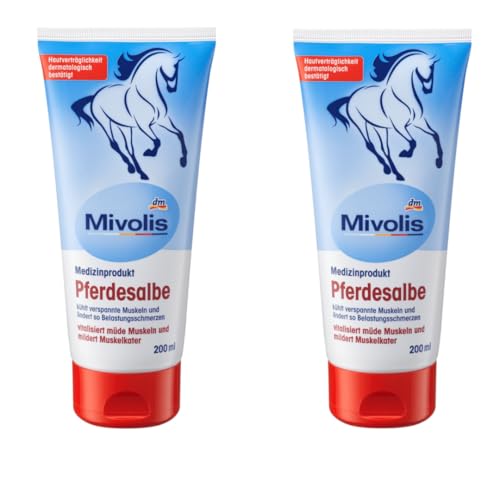 Mivolis - Lote de 3 (3 x 200 ml) para músculos, crema calmante y refrescante, 200 ml