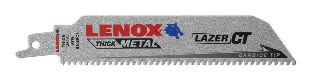 LENOX 2014220 HM-Saber Saw Blade Lazer CT Metal 2mm 152mm 1 piece