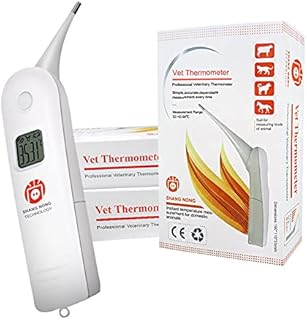 Animal Electronic Ehermometer Pet Thermometer Digital Thermometer is a Fast Rectal Thermometer for Dogs,Horse, Cats, Pigs,Sheep