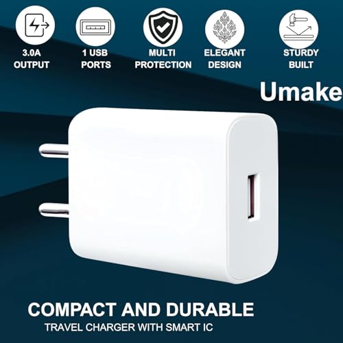 Image of BLACKSHEEP Original 160W Fast Charger Power Adapter with USB-A to USB-C Cable, Compatible with Vivo X200 Pro, X200, V50, V40 Pro, Y200 5G, White -(Adapter & Cable)